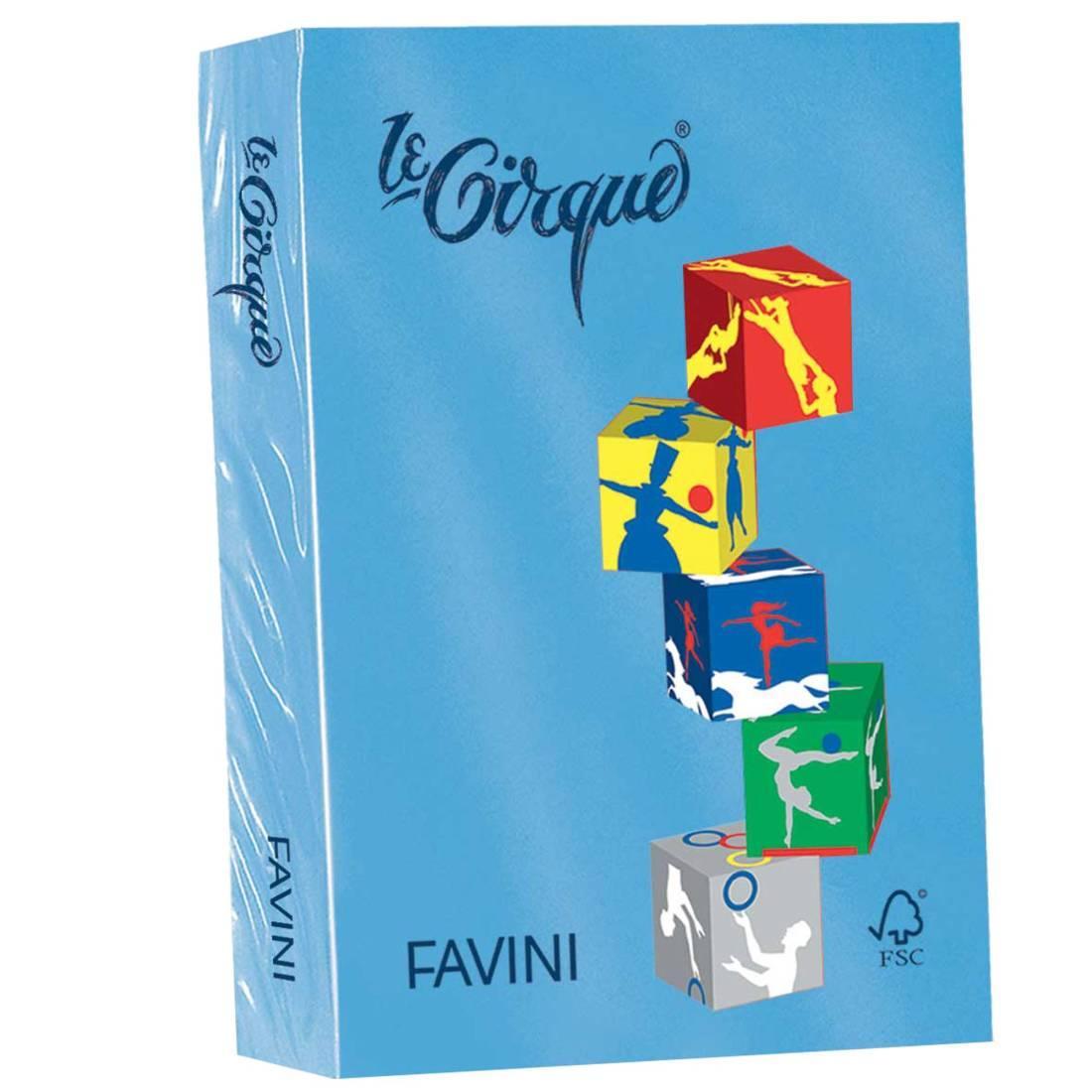favini favini le cirque carta a4 160 gr/mq 250 fogli azzurro reale forte - foto 1
