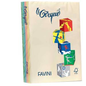 Le cirque carta a4 80 gr/mq 500 fogli 5 colori assortiti pastello
