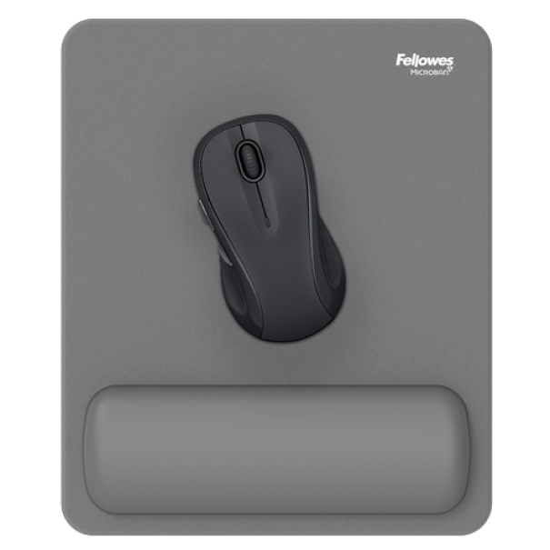 fellowes fellowes breyta mousepad con poggiapolsi grigio tappetino mouse - foto 2