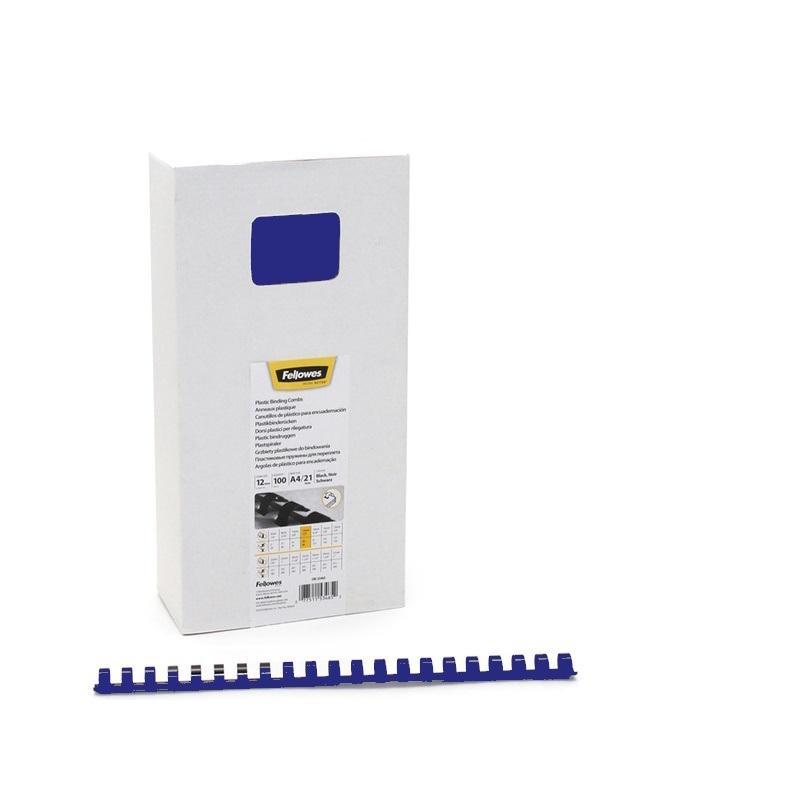 fellowes fellowes 100 pz spirali in plastica per rilegare tonde ø 12 mm blu - foto 1 fellowes fellowes 100 pz spirali in plastica per rilegare tonde ø 12 mm blu - foto 1