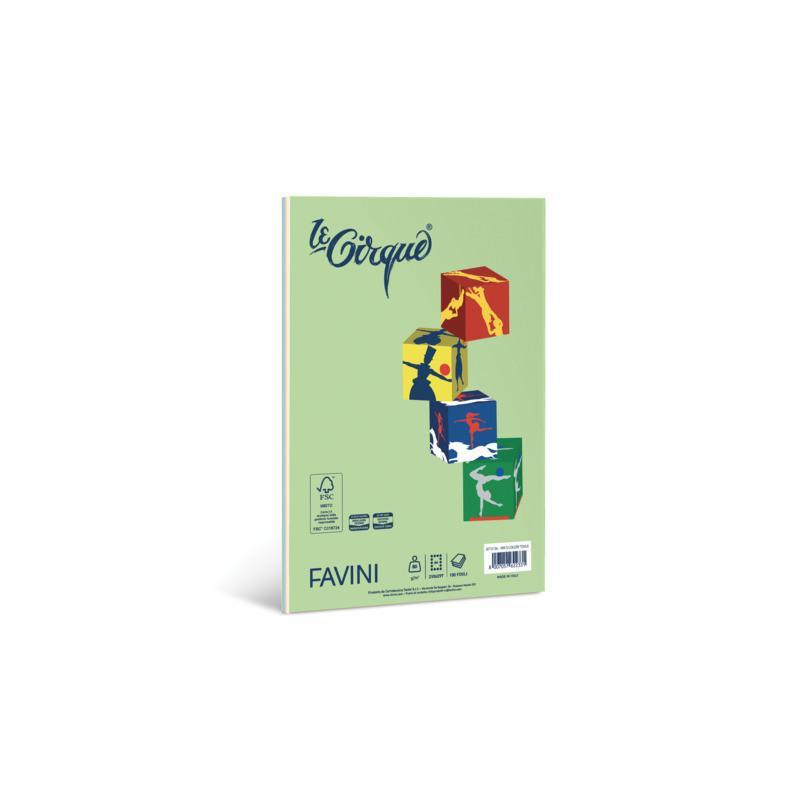 favini favini le cirque carta a4 80 gr/mq 100 fogli colori assortiti tenui - foto 1