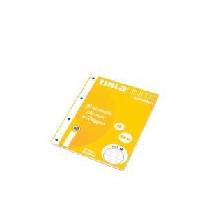 10pz ricambio a5 15x21 cm rinforzato righe 1r 40 fogli carta 100gr mq