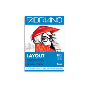 Layout blocco a4 75fg 70g/mq carta barrierata per marker