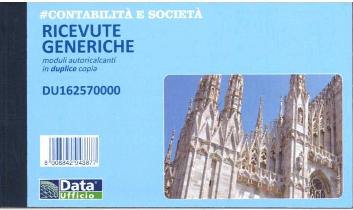 data ufficio data ufficio 5 pz. ricevute generiche 10x16,8 cm 2 copie - foto 1