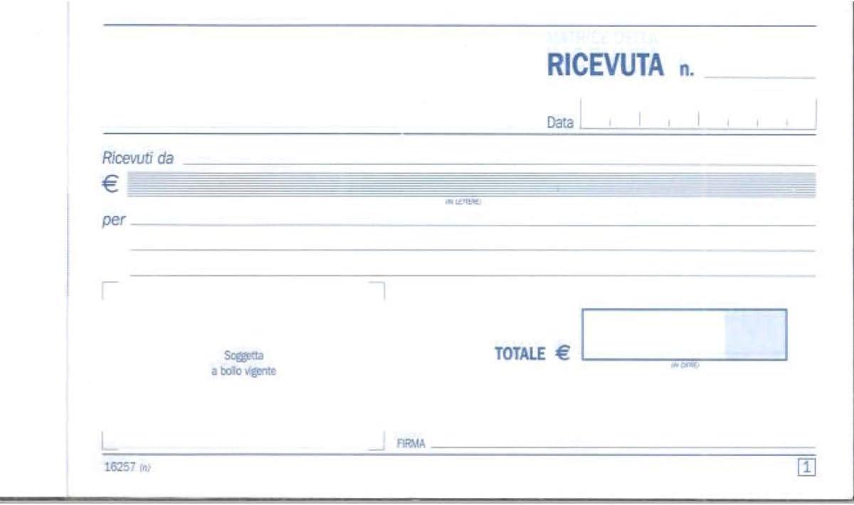 data ufficio data ufficio 5 pz. ricevute generiche 10x16,8 cm 2 copie - foto 2