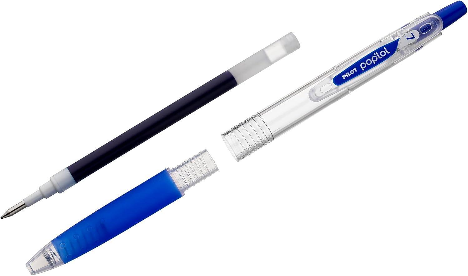 pilot pilot pop'lol roller gel a scatto blu punta 07 mm confezione 12 pezzi - foto 2
