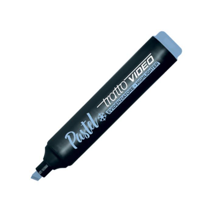 tratto tratto video pastel evidenziatore 12pz azzurro ghiaccio - foto 1