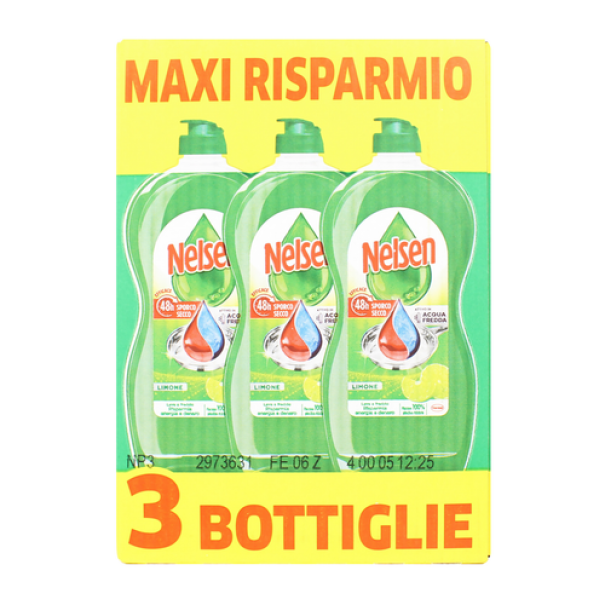 nelsen nelsen limone 3pz detersivo piatti 850ml - foto 1