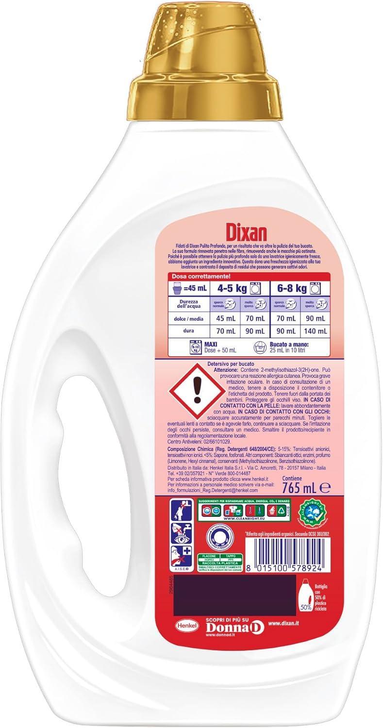 dixan dixan expert smacchiante 6pz 17 lavaggi 765ml - foto 3