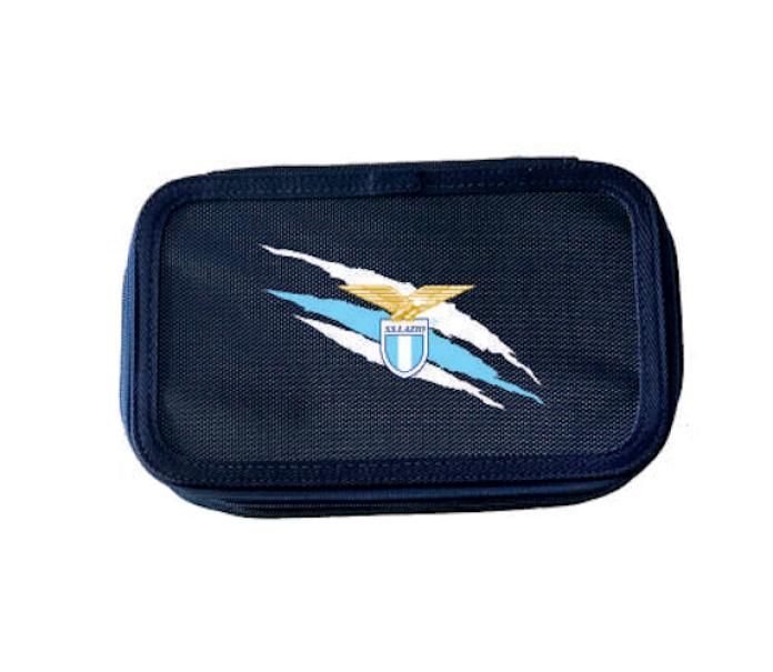 s.s. lazio 1900 astuccio 3 zip completo ufficiale s.s lazio 1900 dim. 23x15x10 cm - foto 1