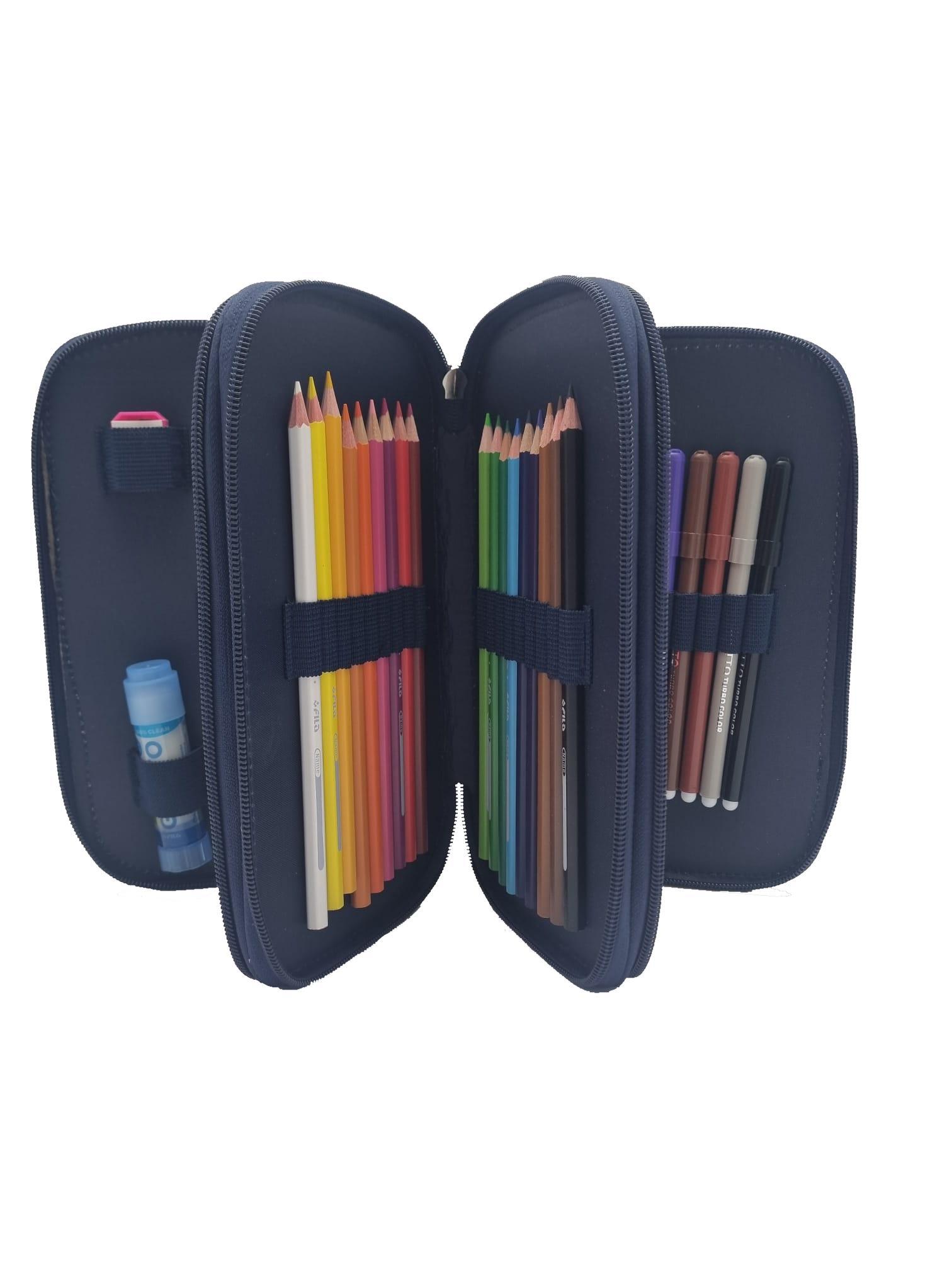 s.s. lazio 1900 astuccio 3 zip completo ufficiale s.s lazio 1900 dim. 23x15x10 cm - foto 2