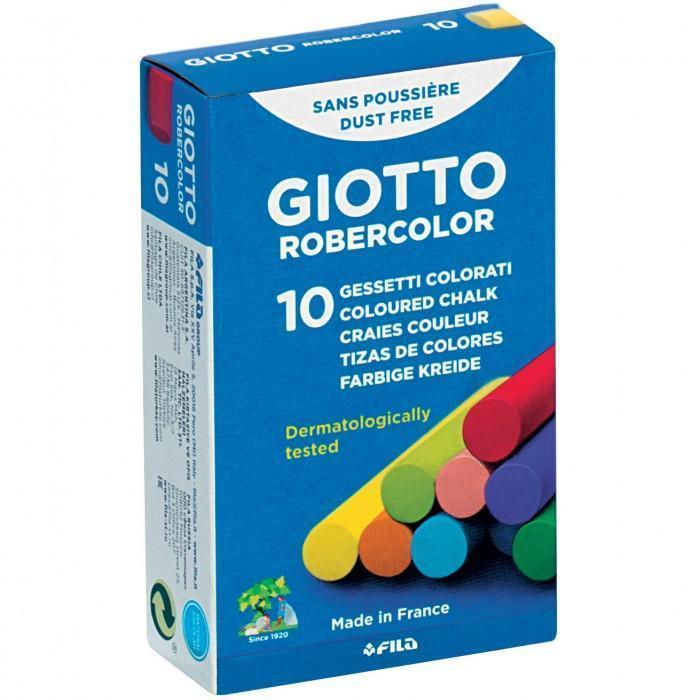 giotto giotto conf. da 10 gessetti colorati per lavagna - foto 1