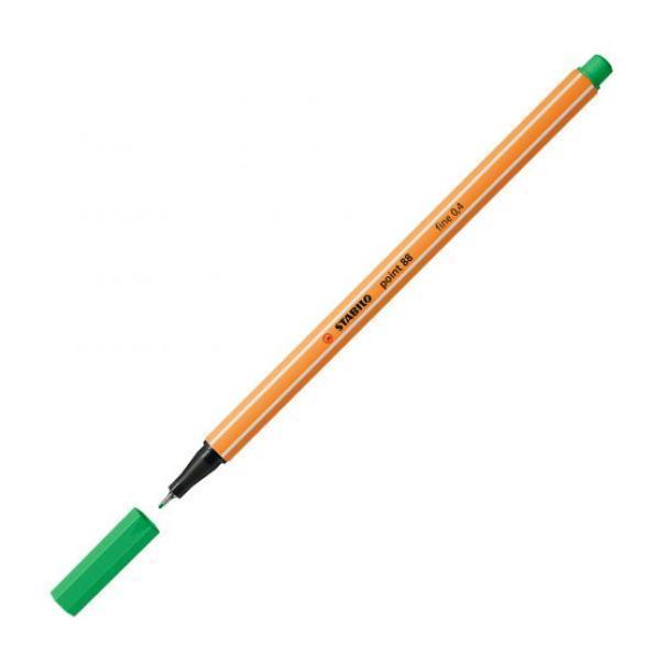 stabilo stabilo point 88 pennarello fineliner con tratto da 0,4 mm colore verde smeraldo chiaro n° 16 - foto 2 stabilo stabilo point 88 pennarello fineliner con tratto da 0,4 mm colore verde smeraldo chiaro n° 16 - foto 2