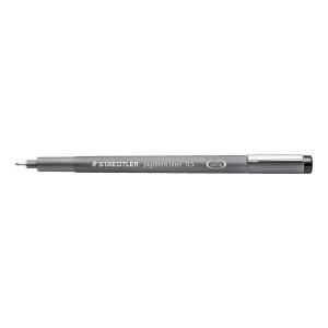 Fineliner mars graphic pigment liner punta con tratto da 0,5 mm colore nero