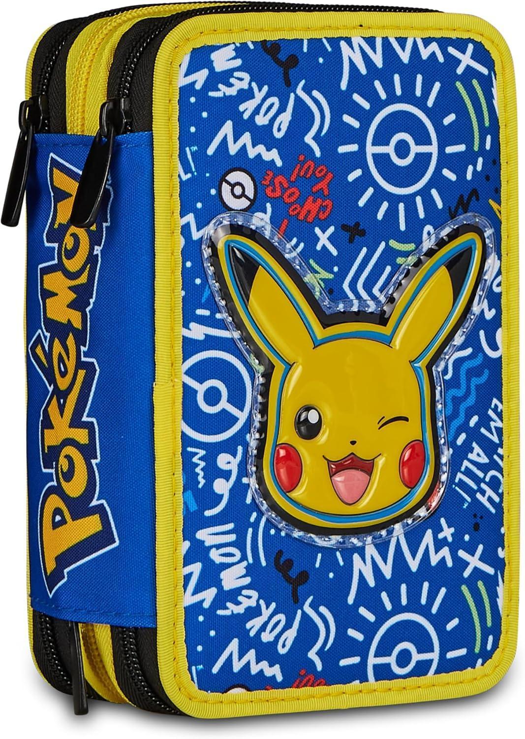 seven seven astuccio 3 zip pokemon - foto 1