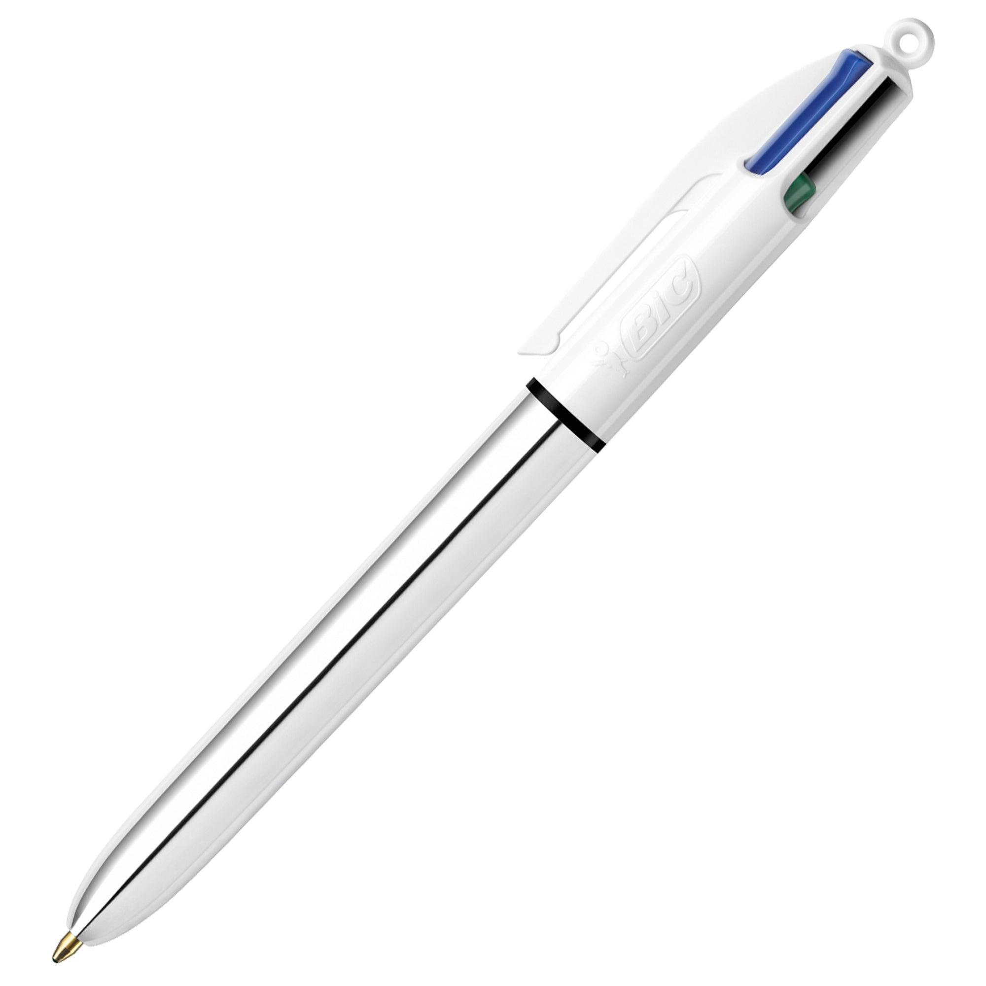 bic bic 4 colours shine penna 4 colori fusto metallizzato conf. 12 pezzi - foto 2