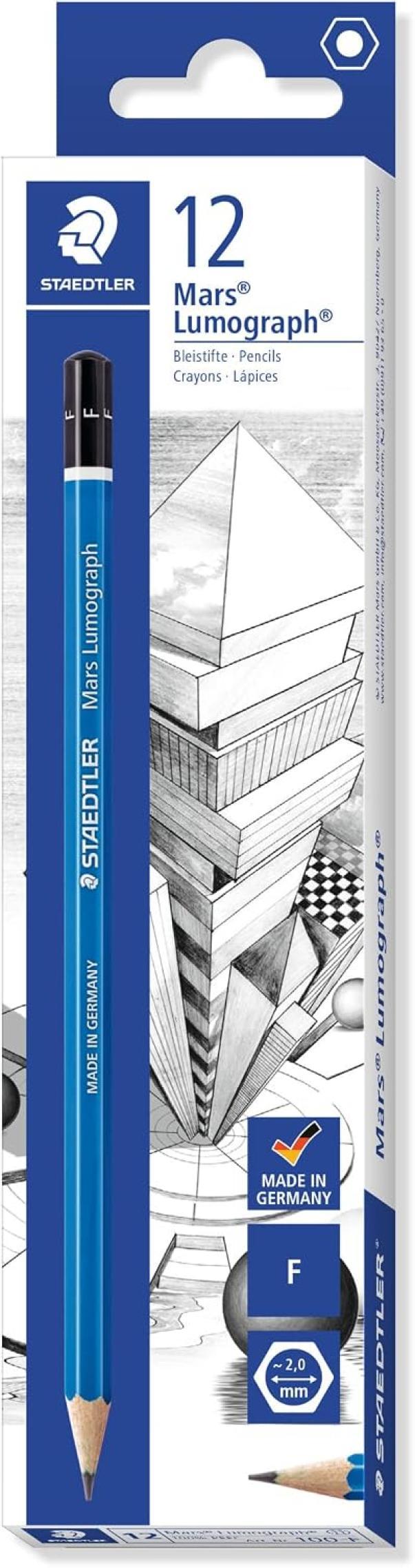 staedtler staedtler matita mars lumograph 100 f conf. 12 pezzi - foto 1 staedtler staedtler matita mars lumograph 100 f conf. 12 pezzi - foto 1