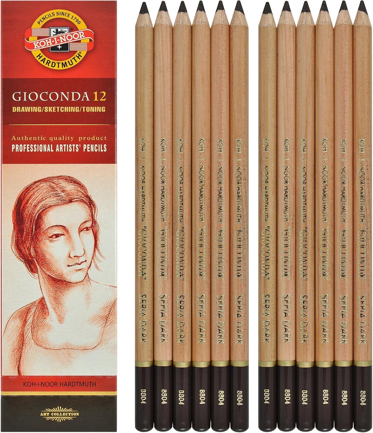 koh-i-noor koh-i-noor gioconda matita creta seppia scura h8804 conf. 12 pz - foto 1