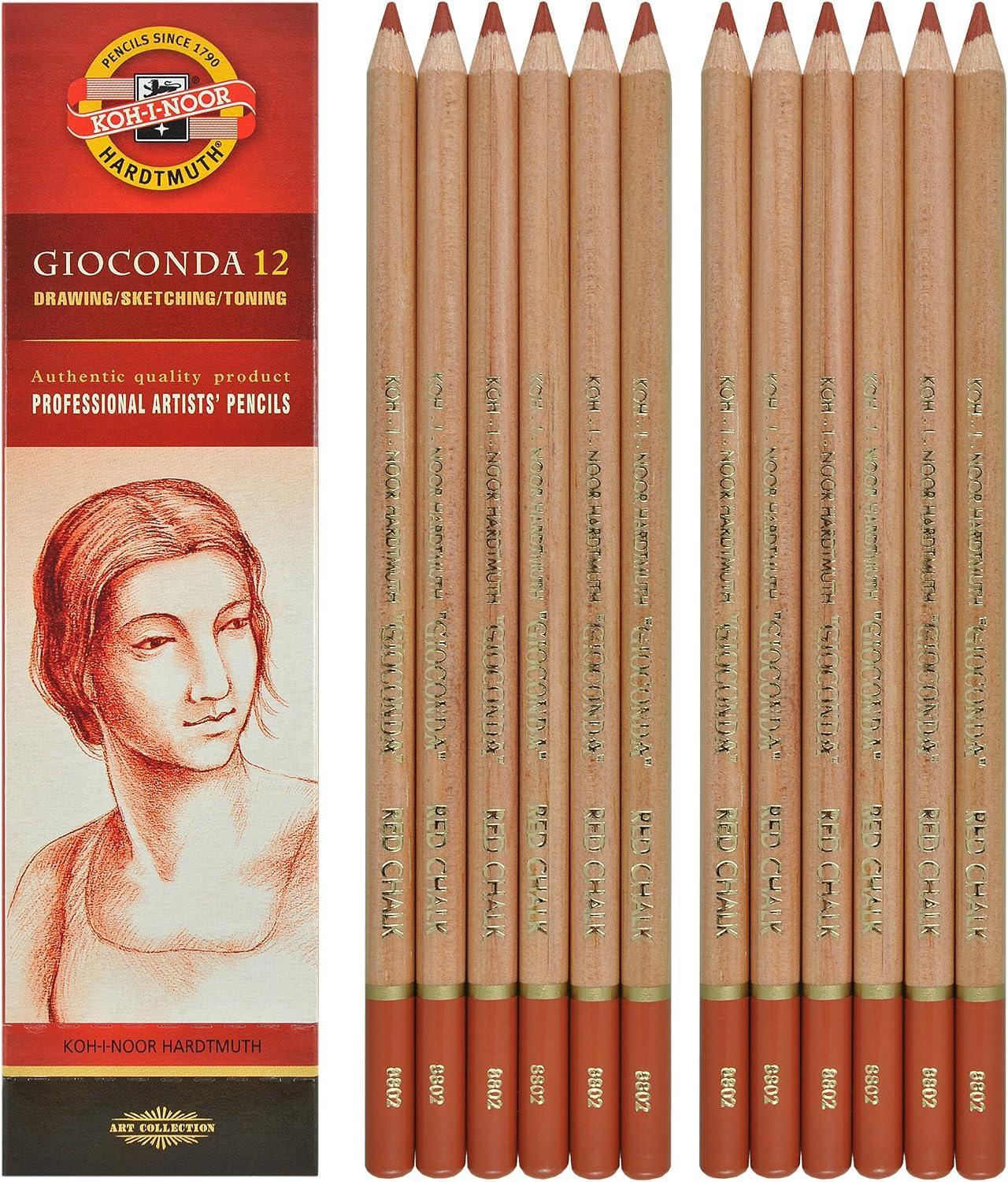 koh-i-noor koh-i-noor gioconda matita creta sanguigna h8802 conf. da 12 pz - foto 1