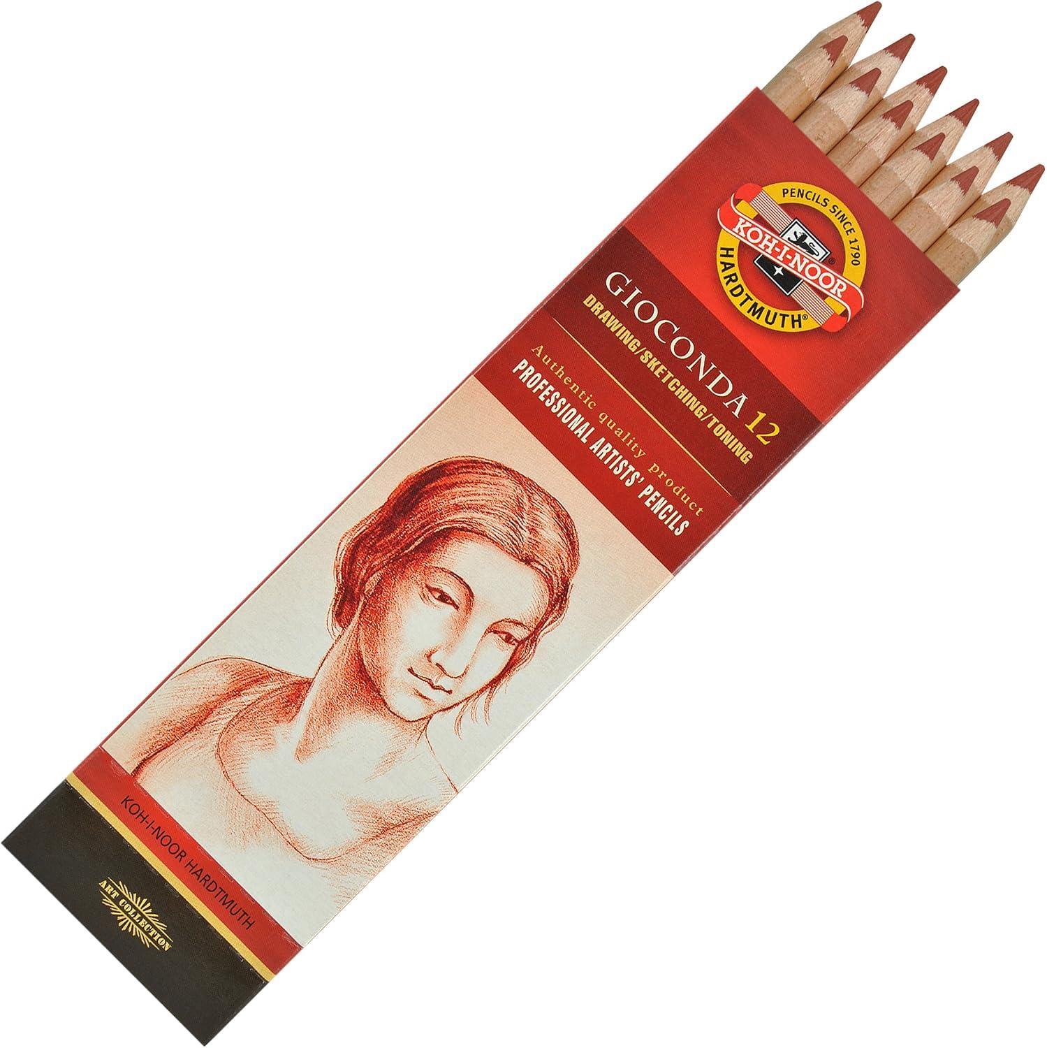 koh-i-noor koh-i-noor gioconda matita creta sanguigna h8802 conf. da 12 pz - foto 3