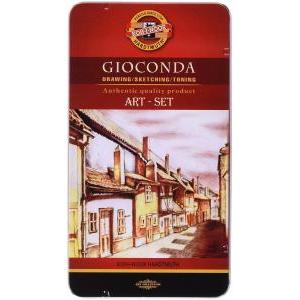 Gioconda art set 10 pezzi in scatola metallo h8890