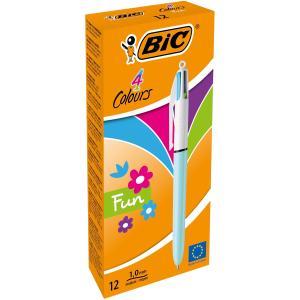 4 colours fun penna 4 colori punta 10 mm confezione da 12 pz