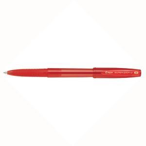Supergrip g con cappuccio m 10 mm rosso confezione da 12 penne