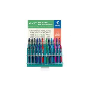 G-2+ espositore 72 penne gel a scatto 0.7 mm colori assortiti