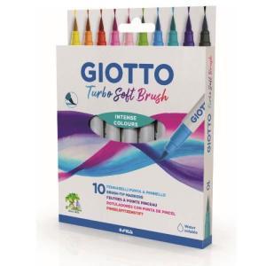 Turbo soft brush 10 pennarelli punta pennello conf. 10 astucci