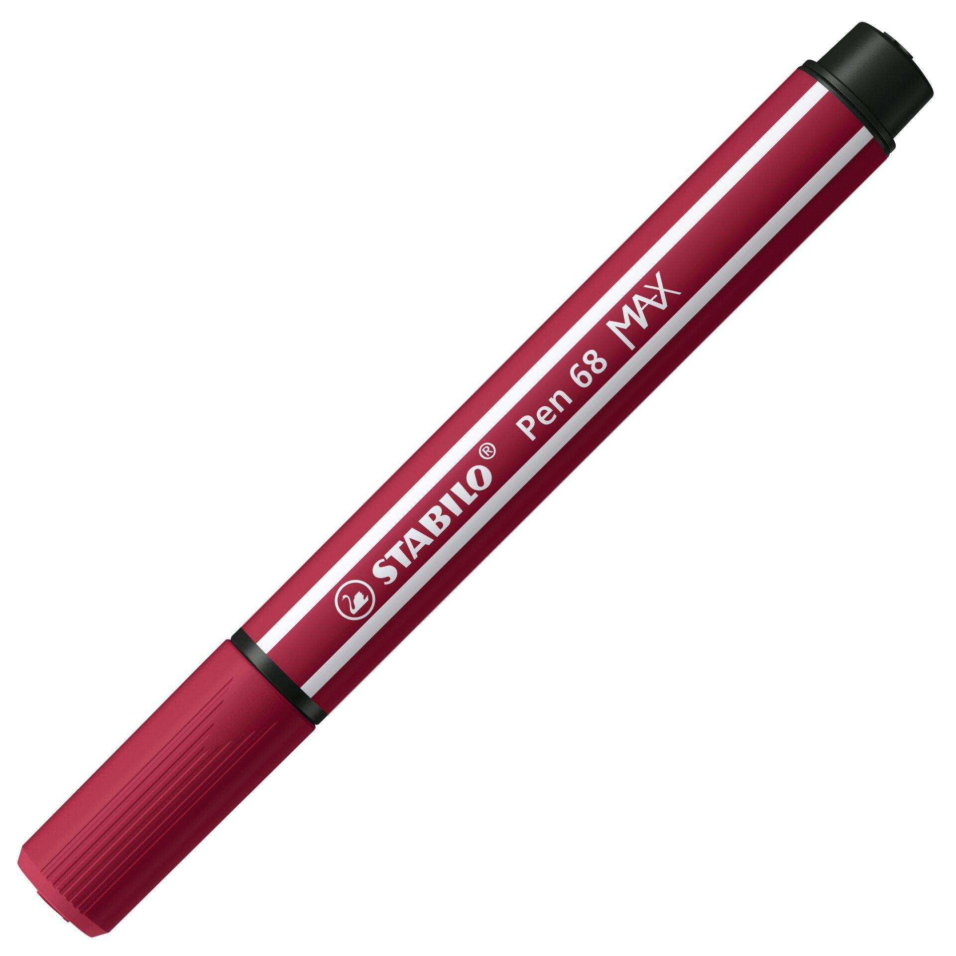 stabilo stabilo pen 68 max pennarello punta a scalpello porpora  5 pz - foto 1