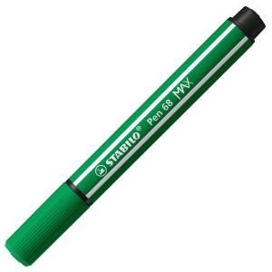 Pen 68 max pennarello punta a scalpello verde  5 pz