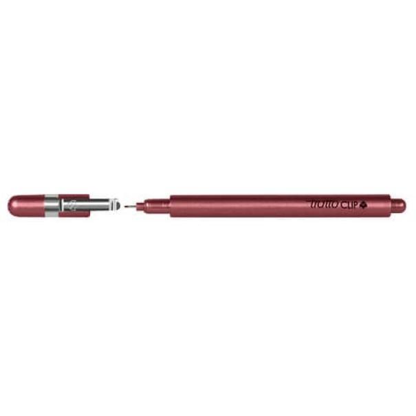 tratto tratto clip penna punta sintetica rosso 0.3mm conf. 12 pz - foto 2