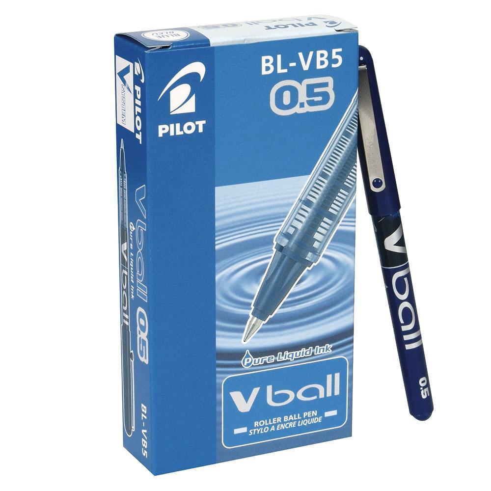pilot pilot v-ball 05 roller inchiostro liquido blu 0.5 mm confezione 12 pezzi - foto 1