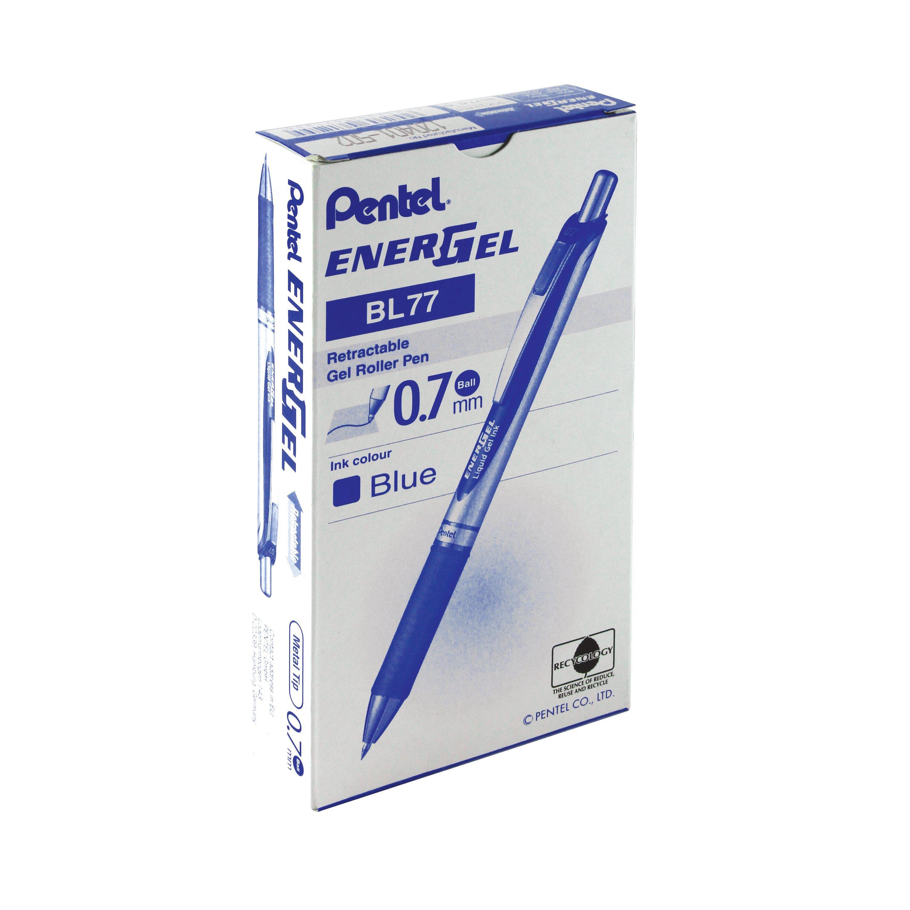 pentel pentel roller gel energel scatto 0.7mm blu conf. 12 pz - foto 1