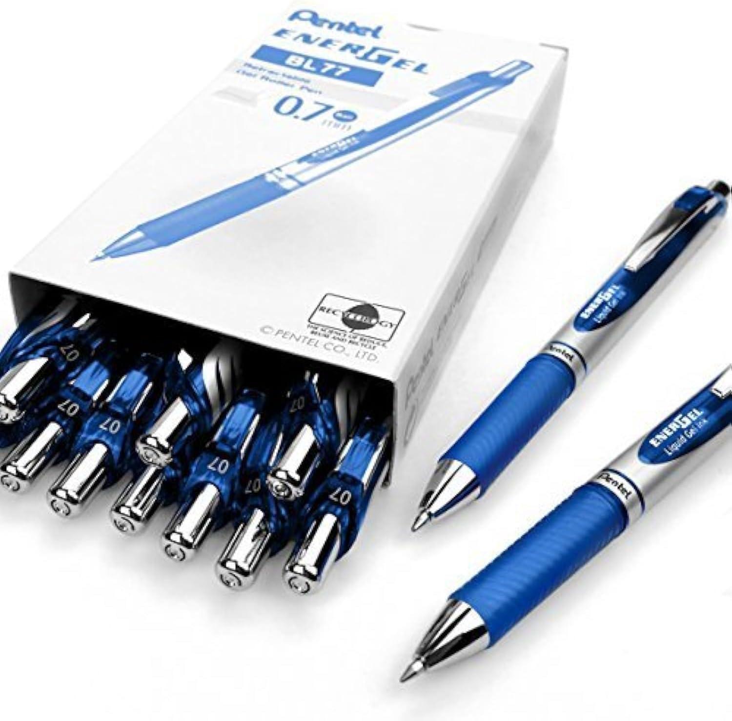 pentel pentel roller gel energel scatto 0.7mm blu conf. 12 pz - foto 2
