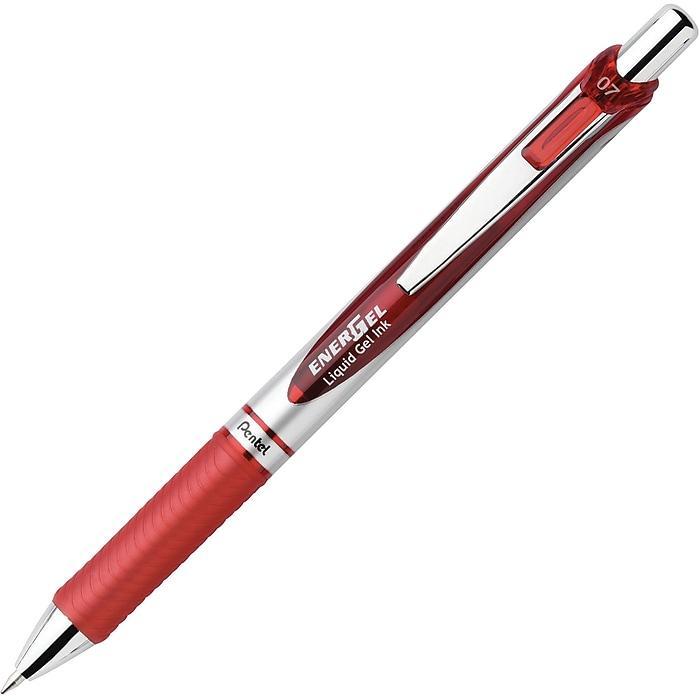pentel pentel roller gel energel scatto 0.7mm rosso conf. 12 pz - foto 1