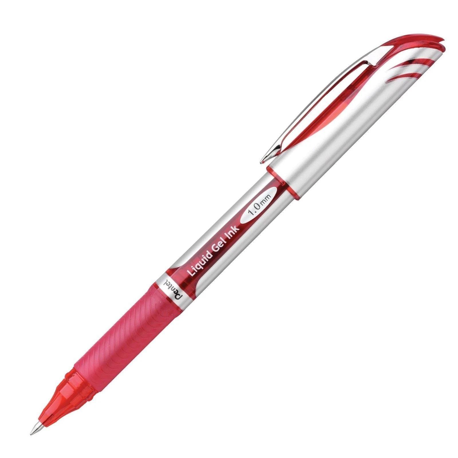 pentel pentel roller gel energel xm 1.0mm rosso conf. 12 pz - foto 1