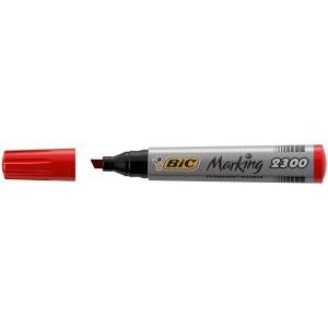 Marking 2300 marcatore permanente rosso punta scalpello 12 pezzi