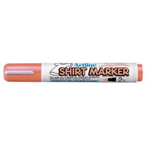 Artline ekt-2 marcatore per tessuti punta tonda 2mm arancio chiaro conf. 4pz