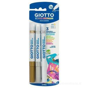 Decor metallic pennarelli multisuperficie blister 3 colori metallizzati