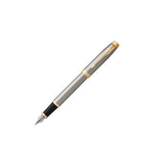 Stilografica im brushed metal gt punta m blu