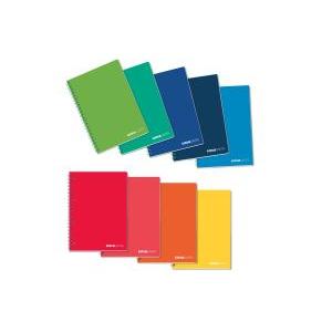 Quaderno a5 spirale ppl fori 80 fogli 1r 10 pezzi