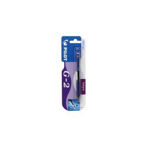G-2 penna gel a scatto punta media blu blister da 1 pezzo