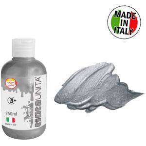 Tempera pronta 250 ml argento