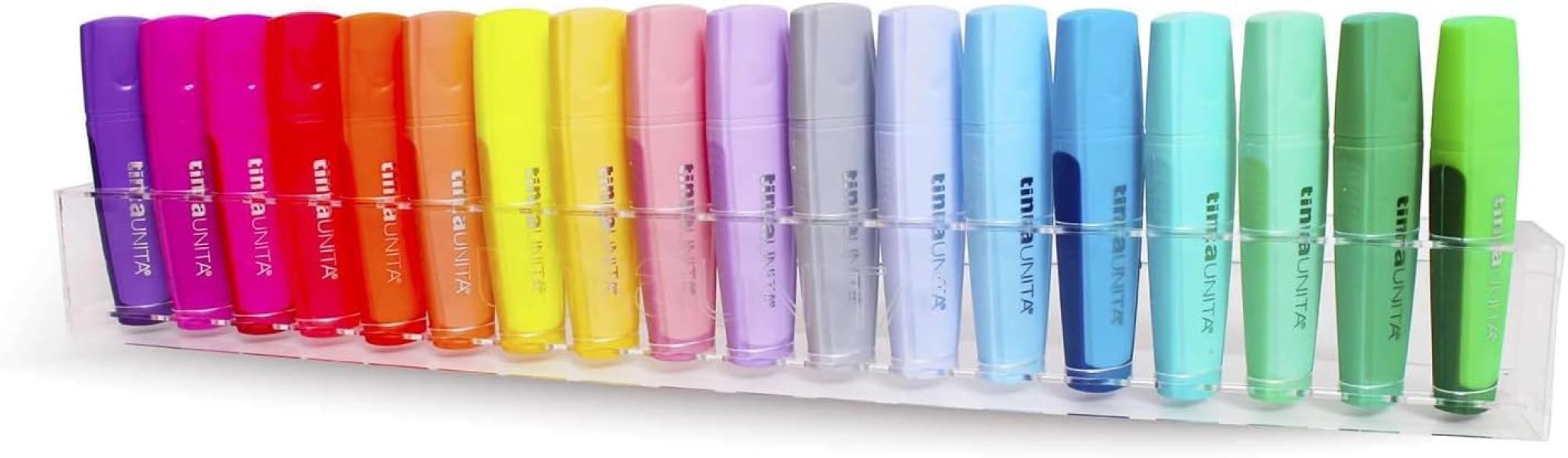 tinta unita tinta unita evidenziatore palette set 18 colori - foto 1 tinta unita tinta unita evidenziatore palette set 18 colori - foto 1