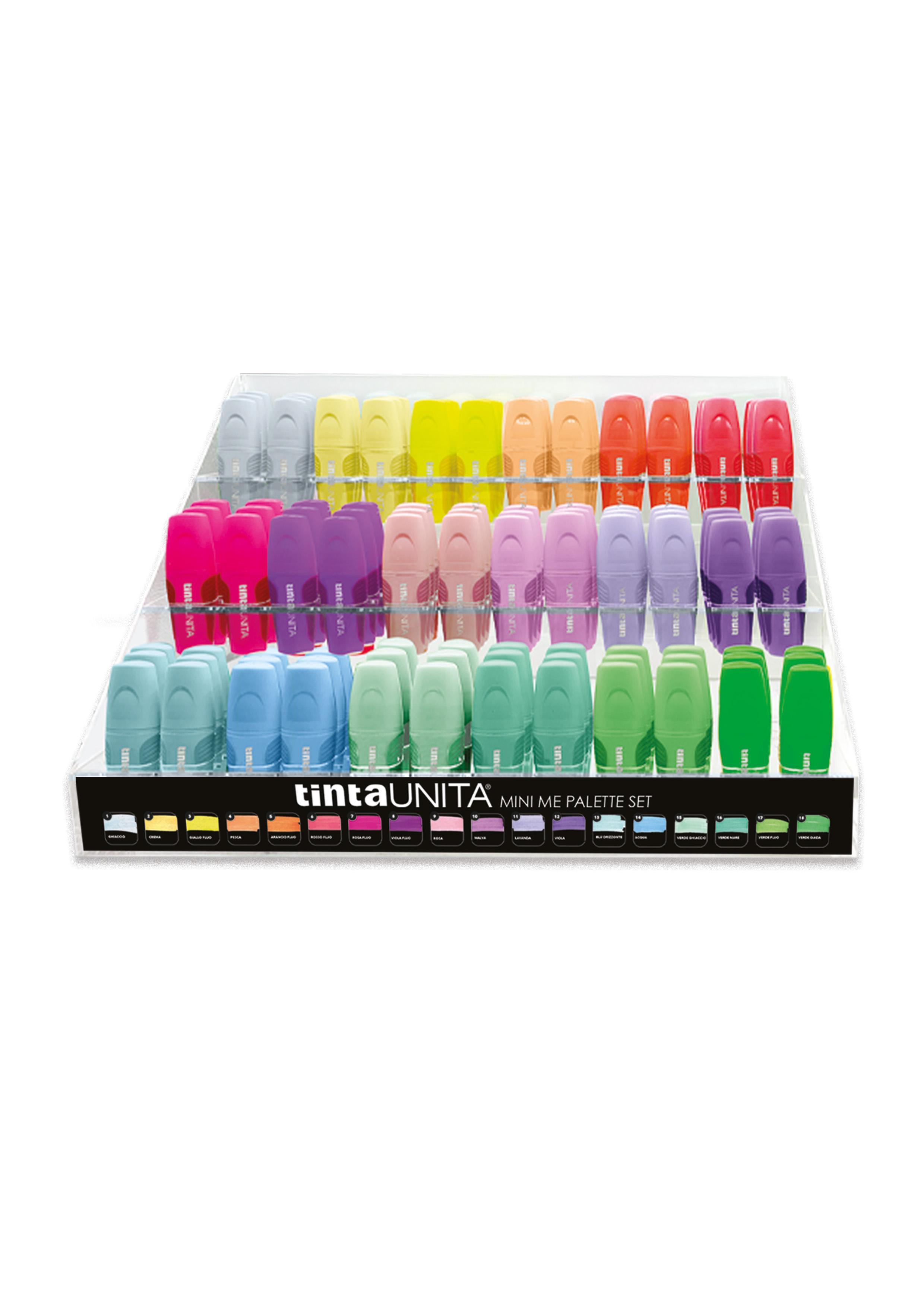 tinta unita tinta unita mini evidenziatore palette 216 pezzi - foto 1