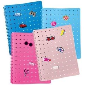 Clik maxi quaderno spirale ppl no fori 70 fogli quadretti 5m