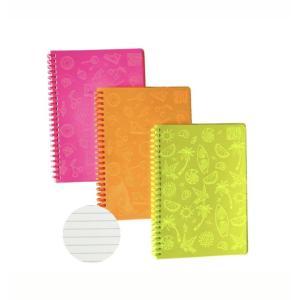 Glow quaderno a6 spirale pvc no fori 60 fogli righe 1r - 6 pezzi