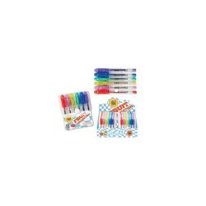 Zoo mini penna gel glitter 6 colori
