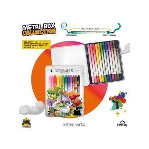 Pennarello brush bi-punta fraffrog 12 colori